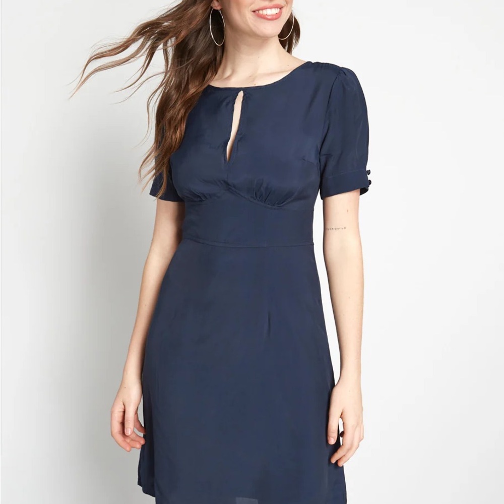 ModCloth The Keyhole Story A-line Dress